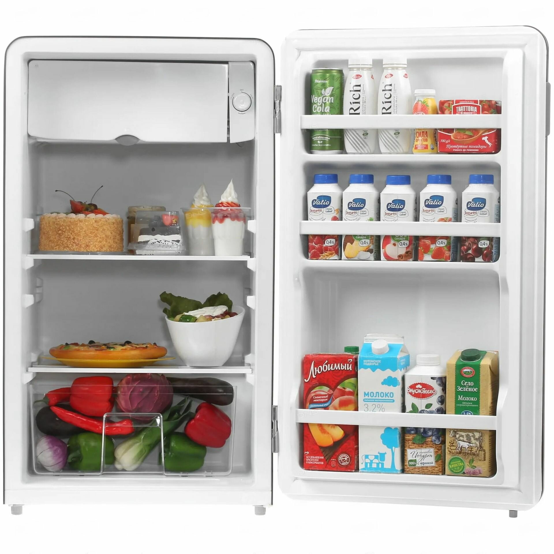 Однодверный мини холодильник компактный (гарантия целости!), черный, GoodsMart, 1 шт. - фотография № 5