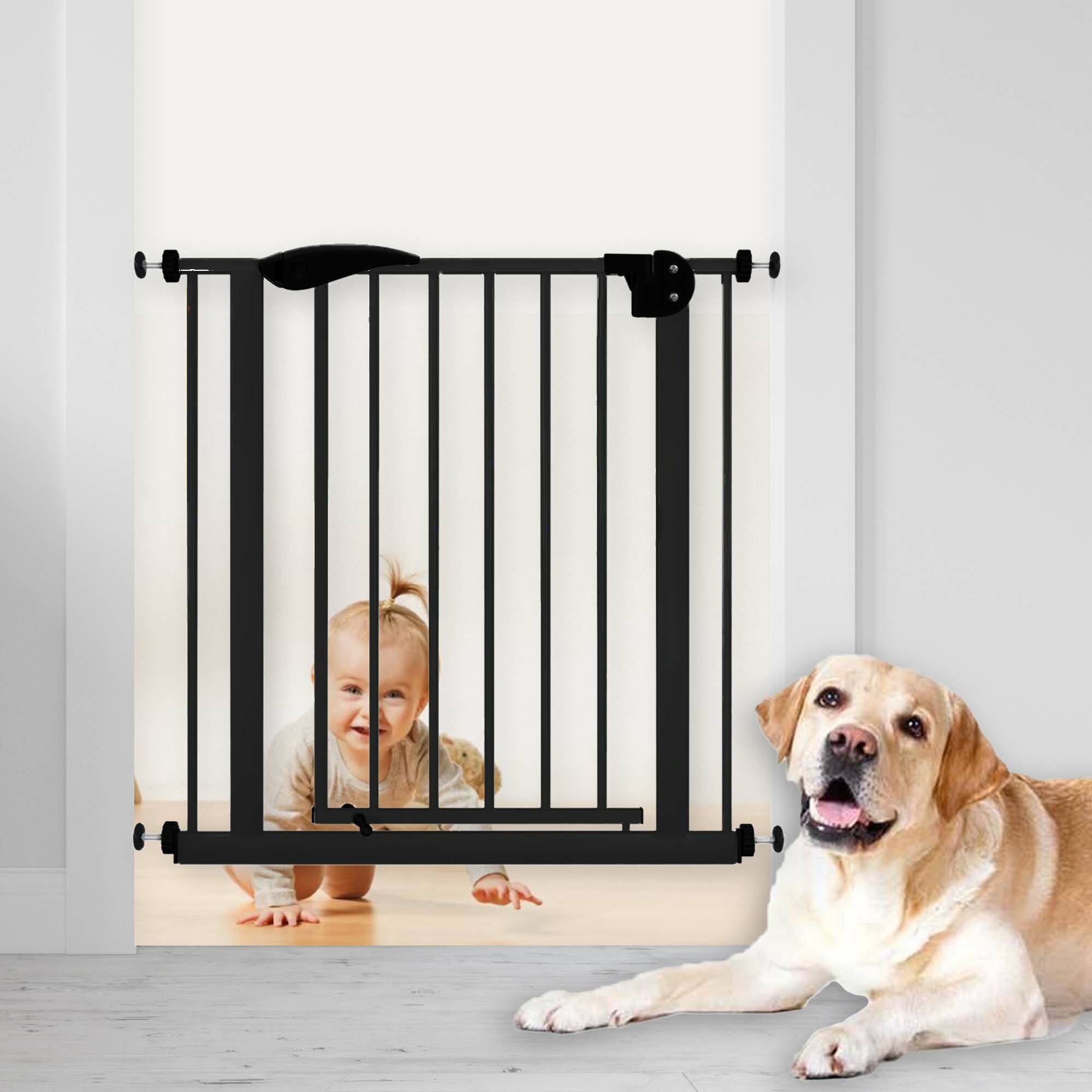 Барьер-ворота безопасности GUIMO Baby Safety Gate 76-80 см Black