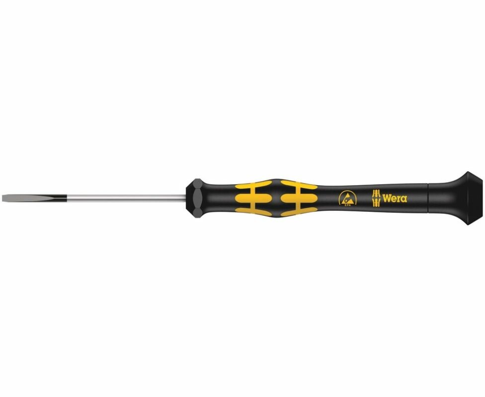 фото Отвёртка шлицевая антистатическая для прецизионных работ Micro WERA 1578 A, 0.25x1.2x40 ESD, WE-030100