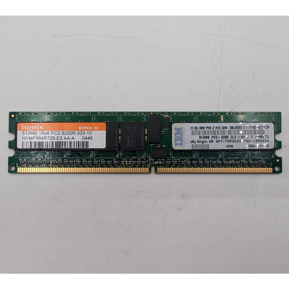 Модуль памяти 13N1424, 38L5092, HYMP564R728-E3, SK Hynix, IBM, DDR2, 512MB, 3200