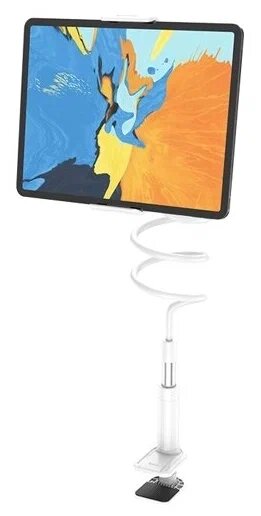 фото Держатель для мобильных устройств Hoco PH24, для диагонали 4-10.5", серебристо-белый