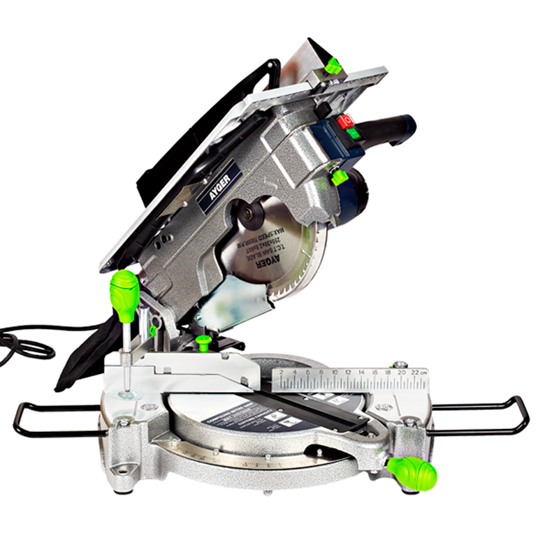 фото AYGER Tорцовочная пила,1900 Вт с диском 255х30х2.8х60T MST-255/2000, шт AYGER