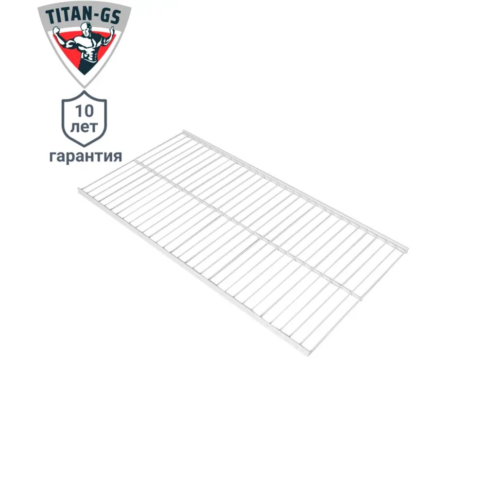 фото Полка сетчатая Титан-GS 60.3x30.6 см сталь цвет белый