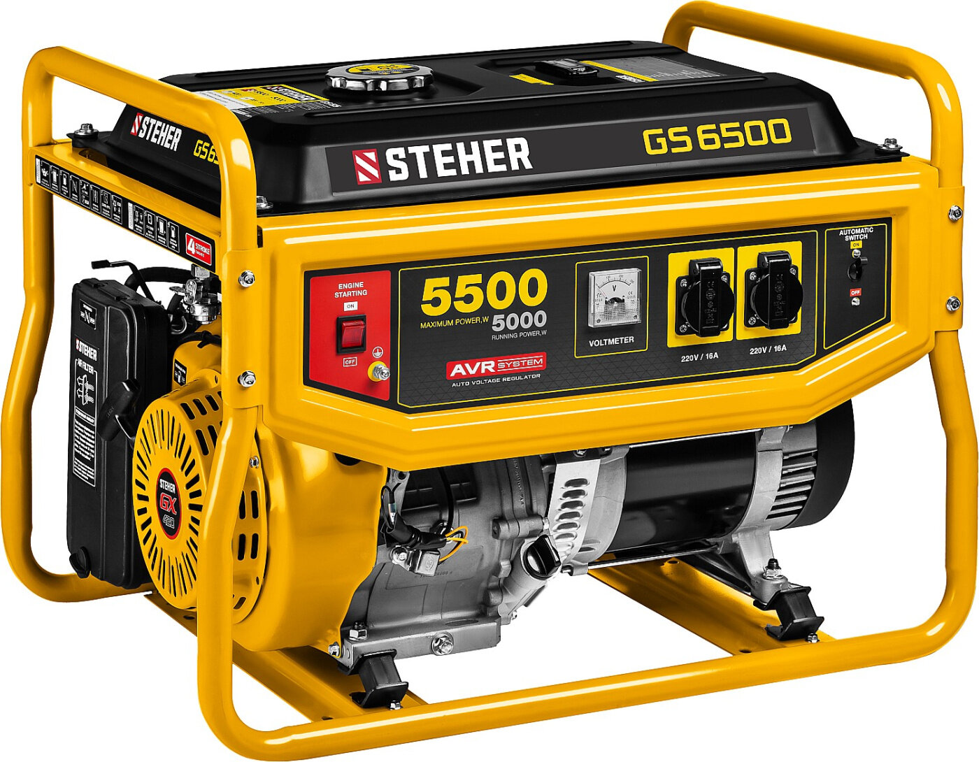 Бензиновый генератор Steher GS-6500 (5500 Вт)