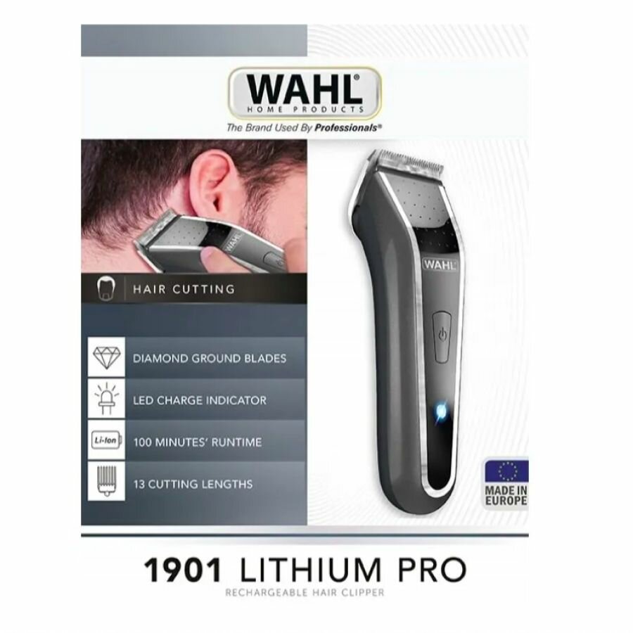 Машинка для стрижки волос Wahl by Moser 1901-0465 Lithium Pro Led - фотография № 3