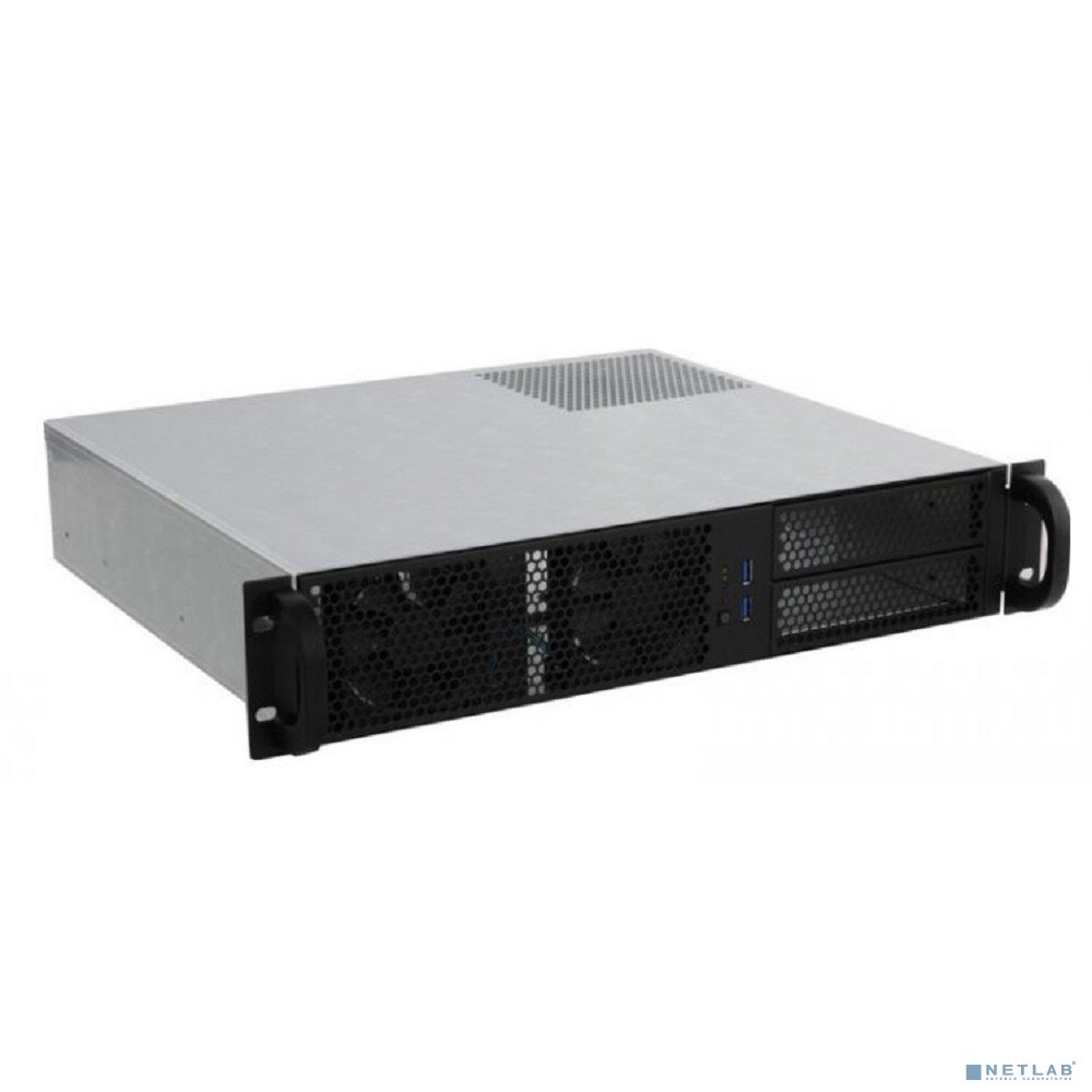 Procase Корпус Procase RM238-B-0 Корпус 2U Rack server case черный без блока питания(PS/2mini-redundant) глубина 380мм MB 9.6"x9.6" чёрный