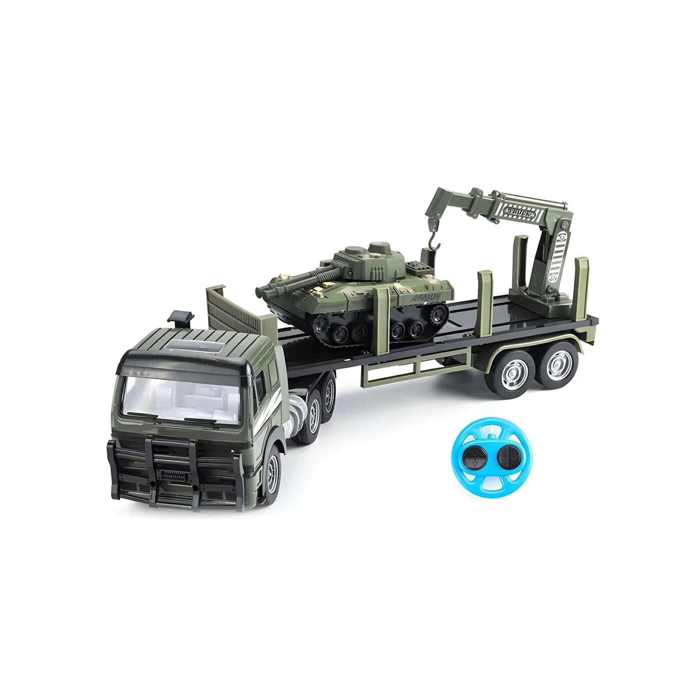 Радиоуправляемый грузовик CS Toys трейлер и танк City Truck 1:18