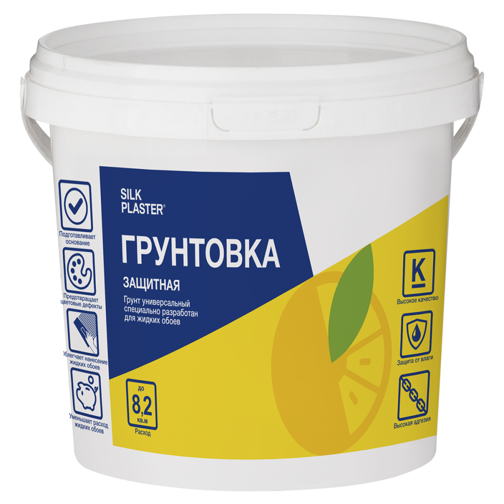 Грунт Silk Plaster для Жидких Обоев 5.5л (7кг) / Силк Пластер.