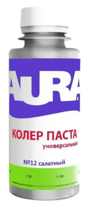 Колер Паста Aura 0.1л Салатный №12, Универсальная.