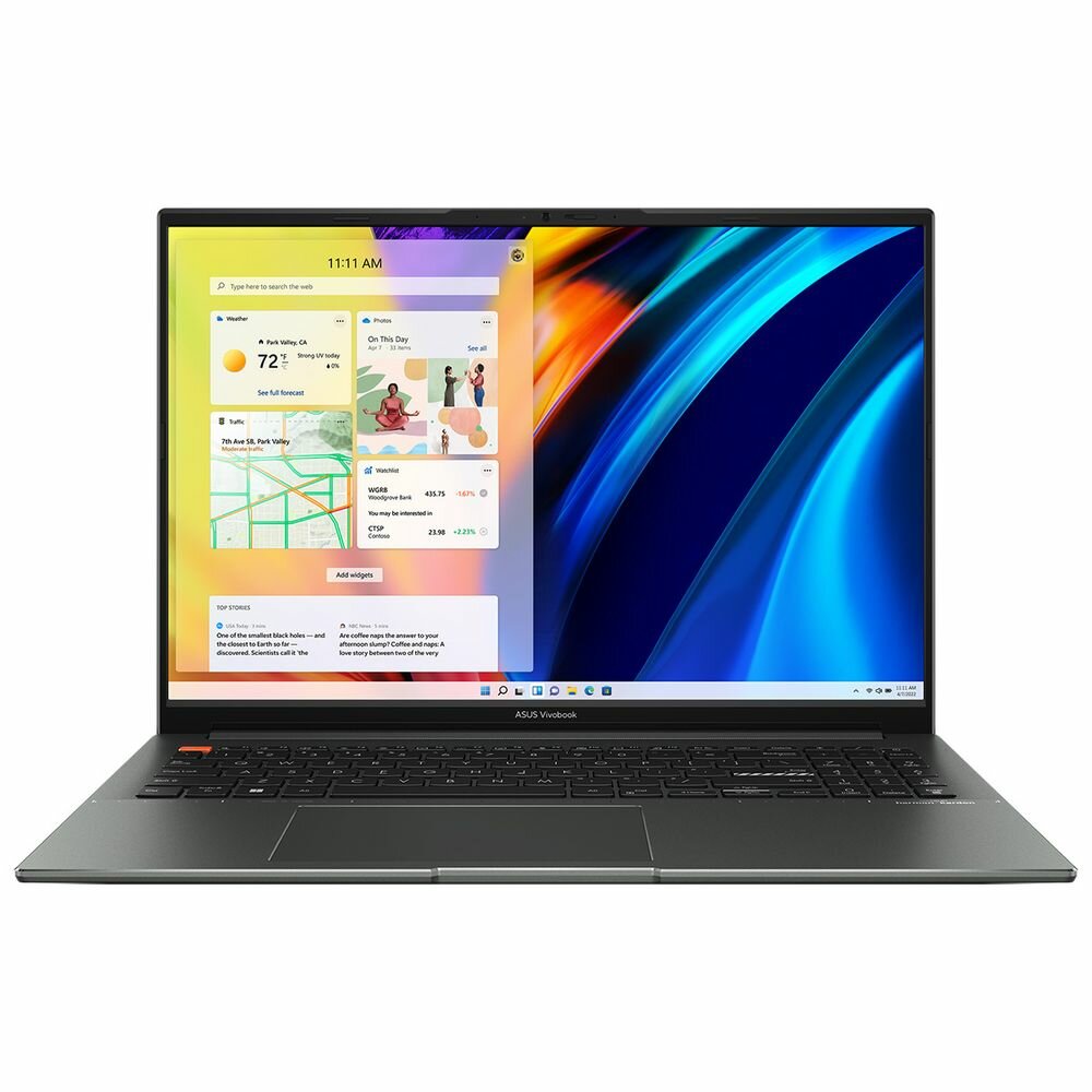 ASUS Ноутбук ASUS Vivobook S 16X M5602QA-KV103W 16"/WQXGA (2560x1600)/IPS/120Hz/Ryzen 5-5600H/16Gb/SSD512Gb/Win11/Black (90NB0XW1-M00440) M5602Q