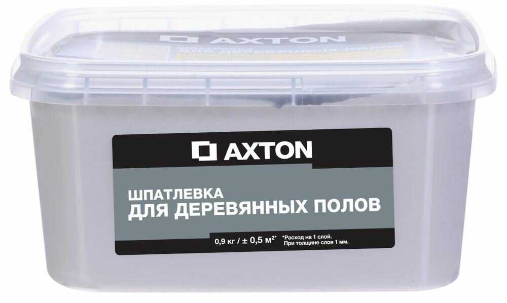 Акстон шпаклёвка для пола тач (09кг) / AXTON шпатлёвка для деревянных полов тач (09кг)