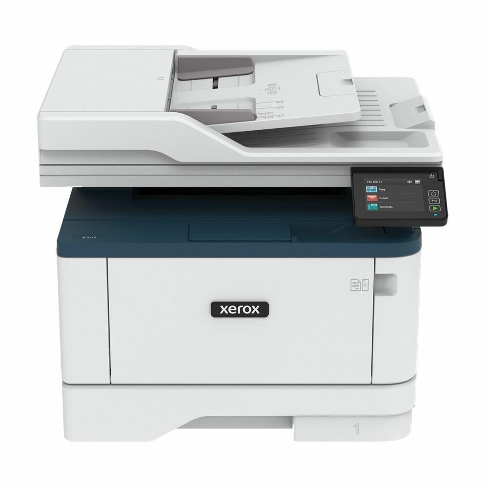 МФУ Xerox Монохромное лазерное WorkCentre B305V_DNI A4 Лазерное 38 стр/мин P/C/S Нагрузка (max) 80K в месяц 40-sheet ADF 250+1 стр. - емкость ло