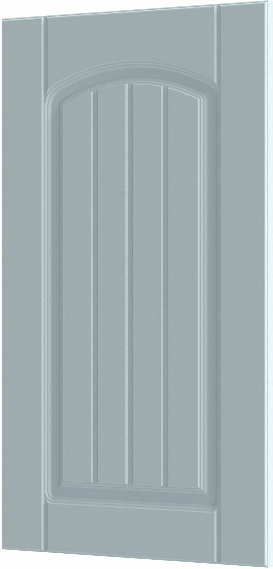 Фасад Шарлотта серо-голубой для прямого нижнего углового шкафа В716Ш396