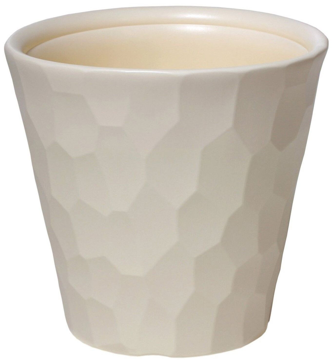 фото Кашпо Prosperplast Rocka d30 см 12 л полипропиленовое кремовое