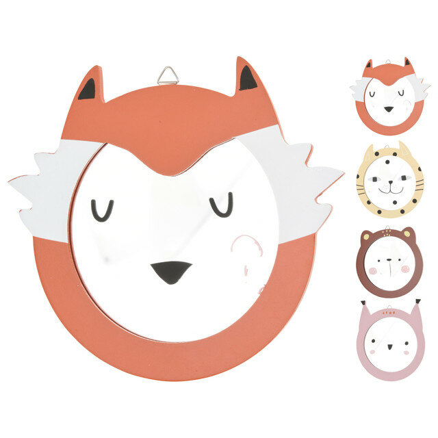 фото Зеркало в раме животное koopman 165х165х10мм мдф в ассортименте