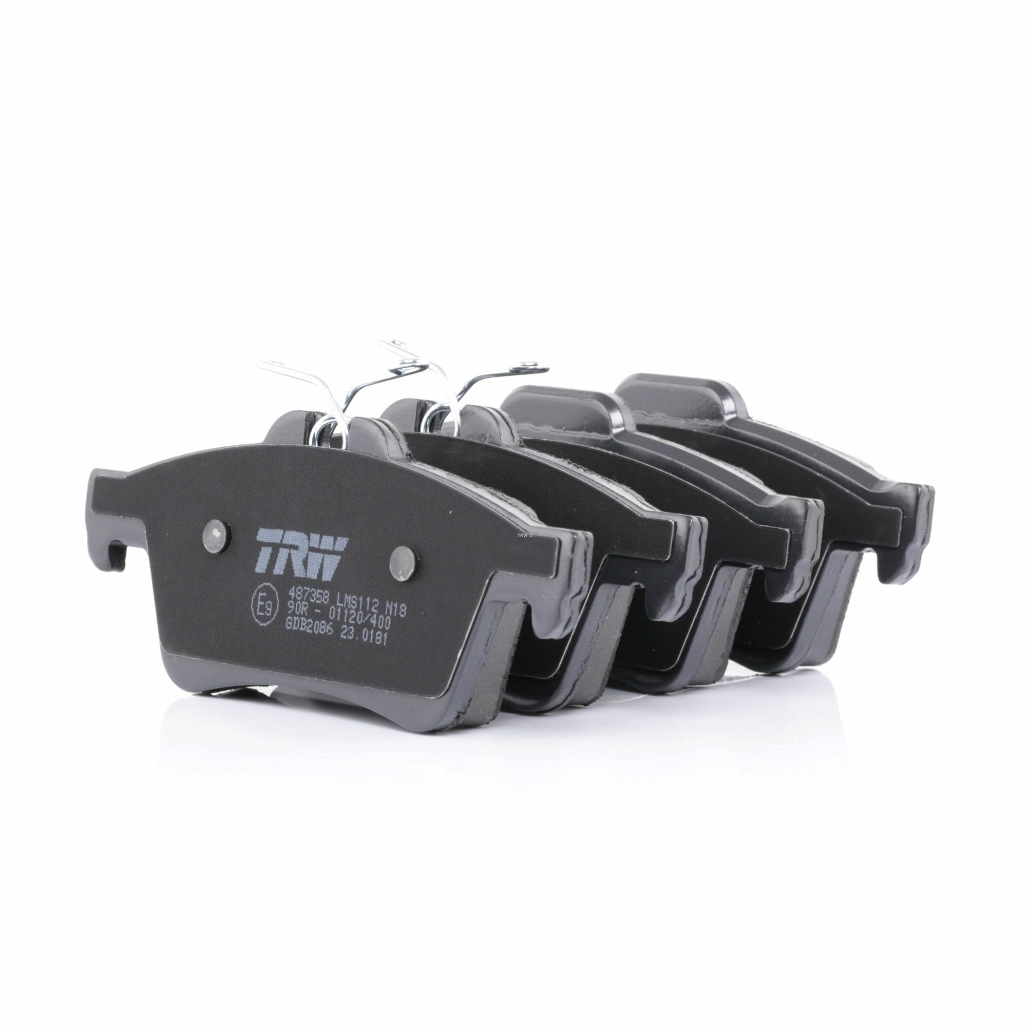 Колодки тормозные дисковые задние для Форд Фокус 3 2011-2015 год выпуска (Ford Focus 3) TRW GDB2086