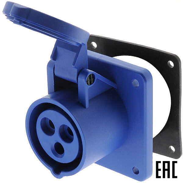 фото Розетка РЩ-103 для 26260DEK 16А 220В 2P+PE IP44 DEKraft