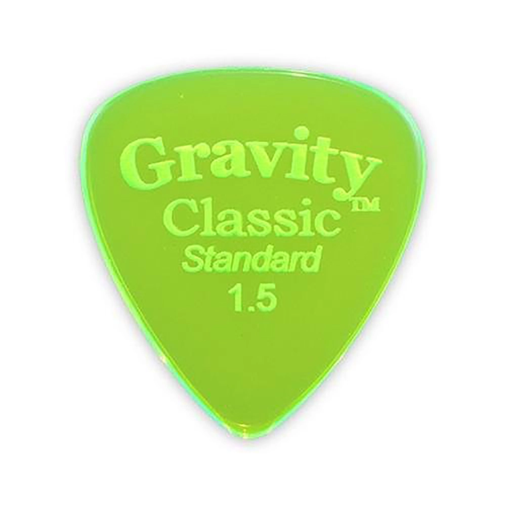 Медиатор GRAVITY PICKS GCLS15P Gravity Classic зеленый 1.5 мм 1 шт