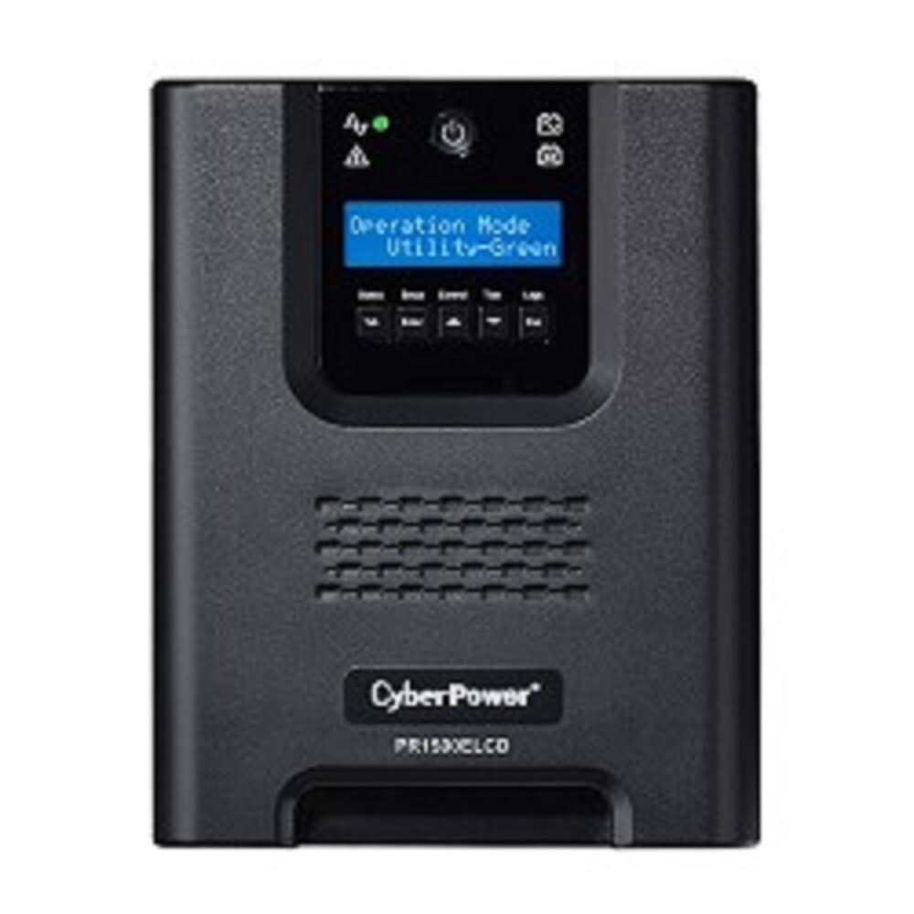 CyberPower ИБП CyberPower PR1500ELCD ИБП {Line-Interactive, Tower, 1500VA/1350W USB/RS-232/EPO/SNMPslot (8 IEC С13)}