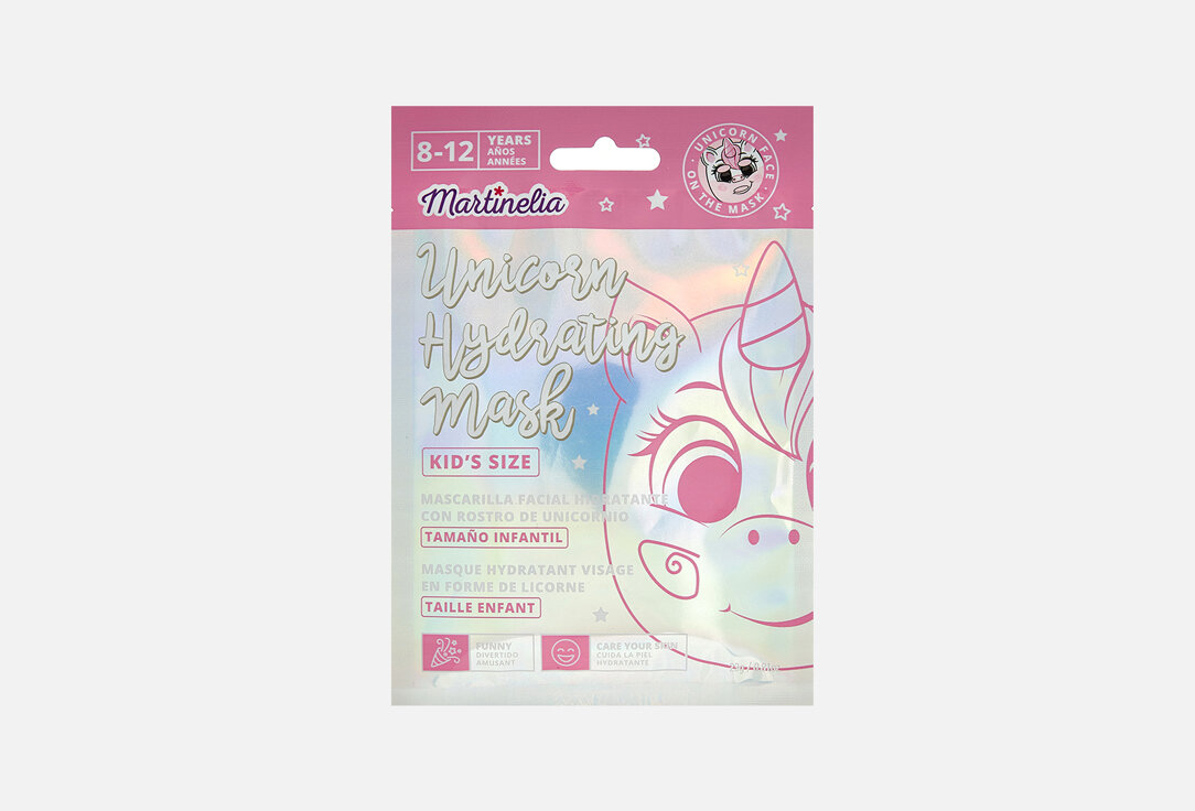 Детская тканевая маска для лица Martinelia Unicorn Hydrating Mask / вес 23 гр