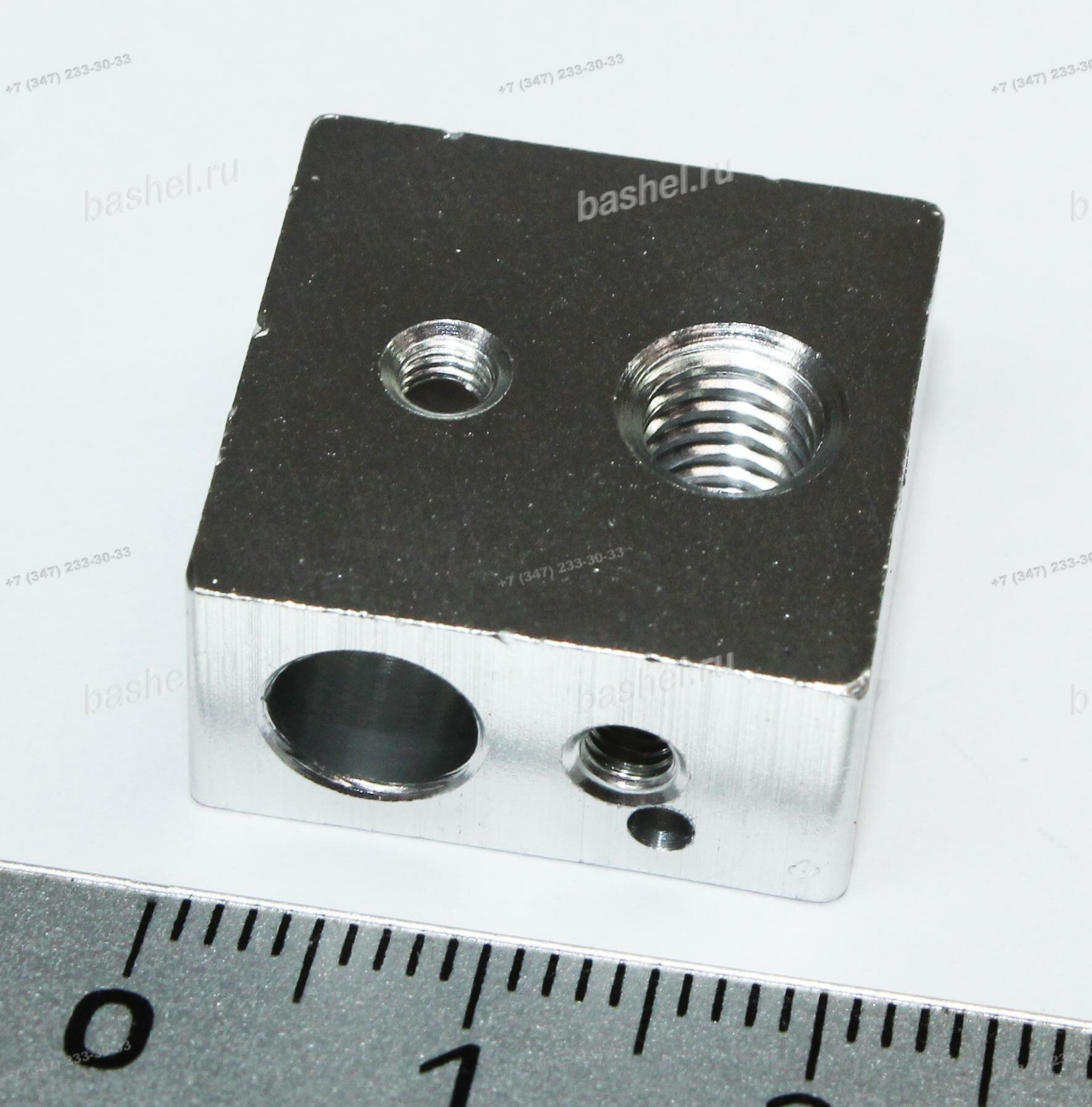 Нагревательный блок экструдера 20x20x10 (алюминий)