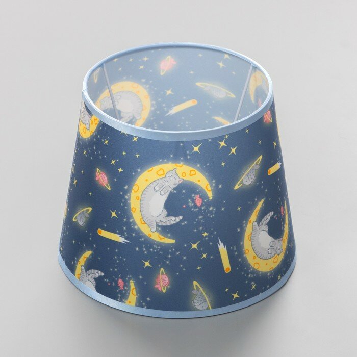 фото Абажур универсальный "Сонные котики" Е27/Е14 24х24х19см для дома