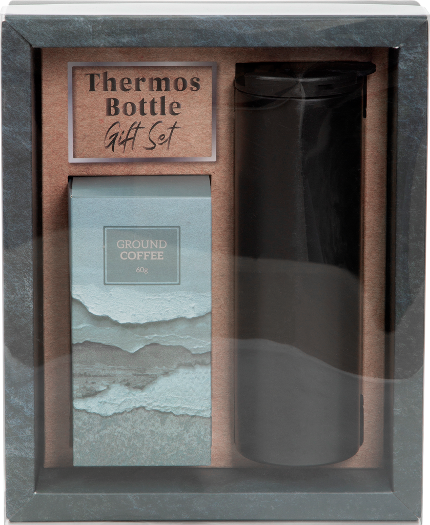 Набор подарочный Black Кофе и термобутылка, 475г