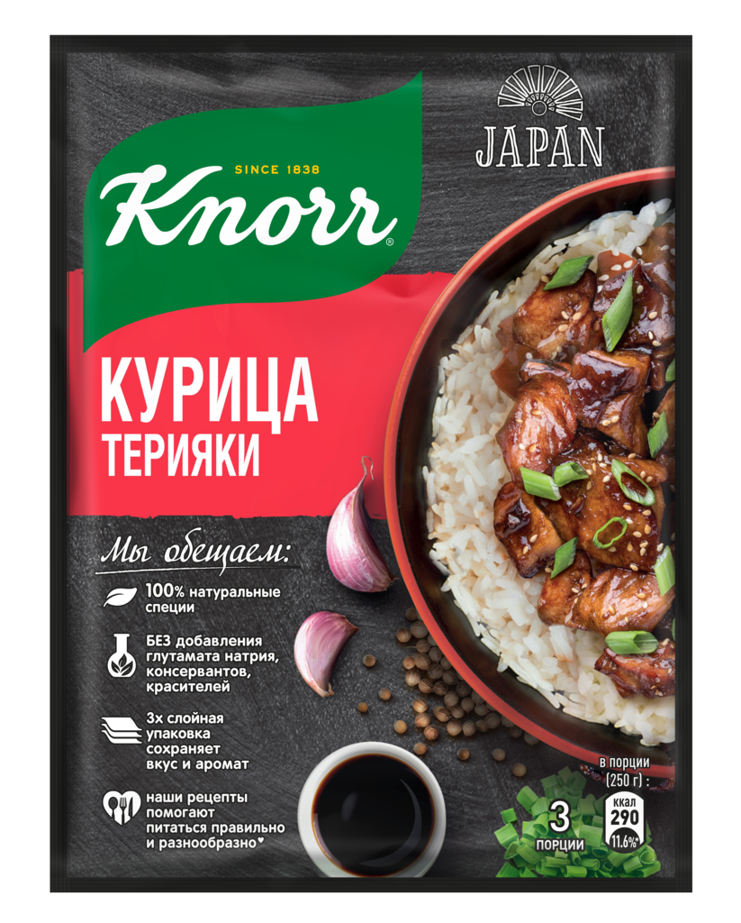 Смесь на второе KNORR курица Терияки, 28г