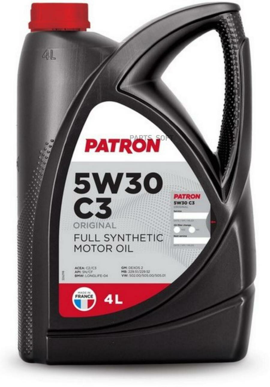 PATRON 5W30 C3 4L ORIGINAL Масло моторное синтетическое 4л