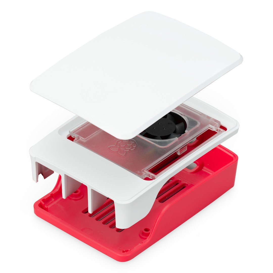 Корпус для микрокомпьютера Raspberry Pi 5 Case, красный/белый