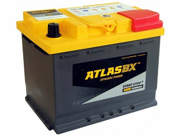 Аккумулятор автомобильный ATLAS AGM SA 56020 60.0 Ah 680 A ОП (242x175x190) L2 242x175x190