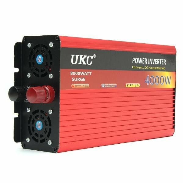 Инвертор напряжения 12-220V UKC 4000W(2000W)