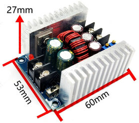 Модуль питания DC/DC понижающий стабилизатор с регулировкой напряжения и тока 20A 300W