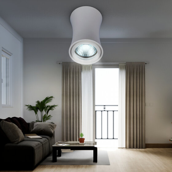 фото Светильник настенно-потолочный спот ЭРА OL19 WH MR16/GU10, белый