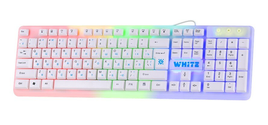Игровая клавиатура Defender GK-172 White, белый