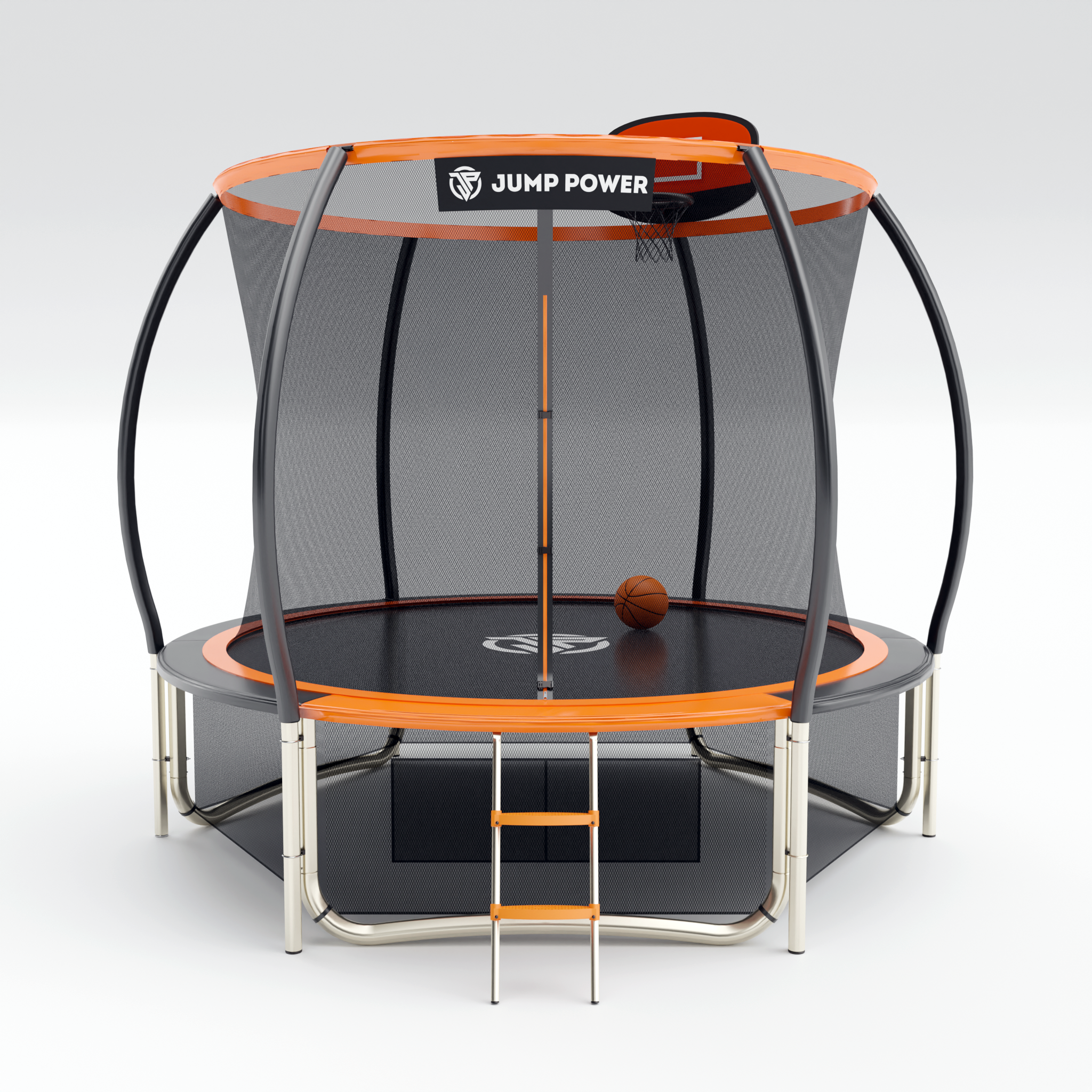 Батут каркасный уличный Jump Power 10 ft Pro Inside Basket Orange