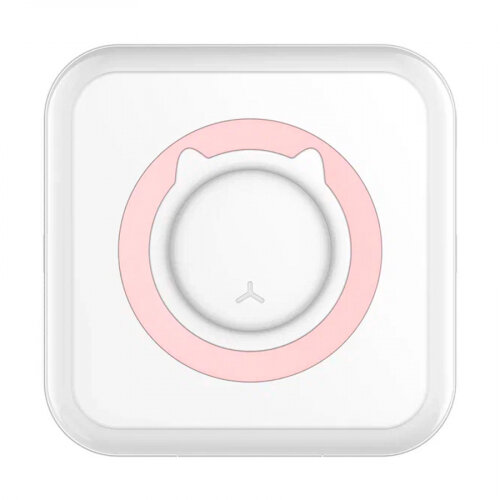 Детский мини-принтер Kid Joy C15 Pink для фотографий 200DPI Bluetooth 5.1 белый с розовым
