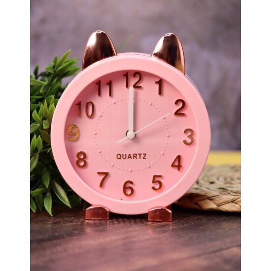 Часы-будильник Ilikegift "Golden awakening Kitty", pink