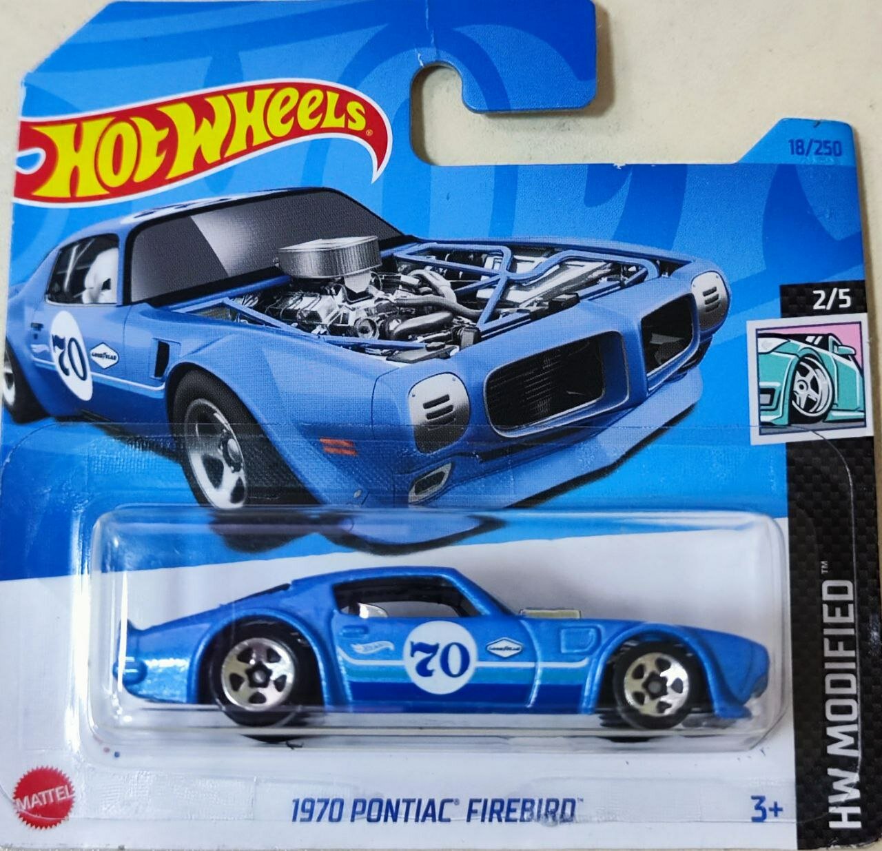 Hot Wheels Машинка базовой коллекции 1970 PONTIAC FIREBIRD синяя 5785/HKH83