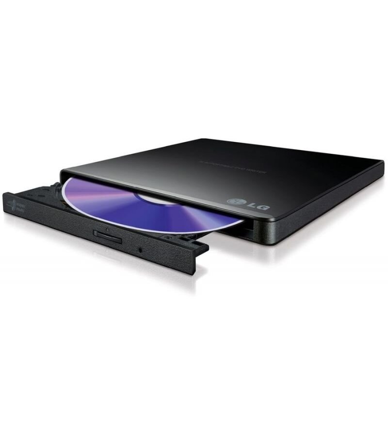 Оптический привод DVD-RW LG , внешний, USB, черный, Ret - фото №1