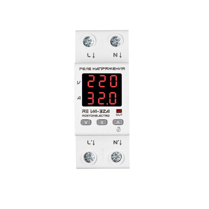 фото Реле напряжения ROSTOKELECTRO RE VА-32А