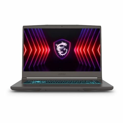Ноутбук игровой MSI Thin 15 B12UC-1628XRU 9S7-16R831-1628, 15.6", IPS, Intel Core i7 12650H 2.3ГГц, 10-ядерный, 16ГБ DDR4, 512ГБ SSD, NVIDIA GeForce RTX 3050 для ноутбуков - 4 ГБ, Free DOS, серый