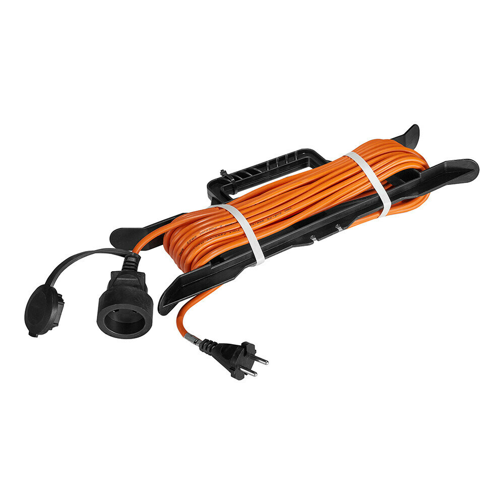 фото Удлинитель Партнер Электро без заземления 10 м на рамке 1,3 кВт 1 розетка ПВС 2х0,75 мм2 IP44