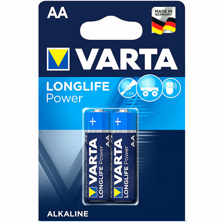 Батарейки Varta High Energy AA BLI Alkaline, 2 шт. (4906121412) - фото №1