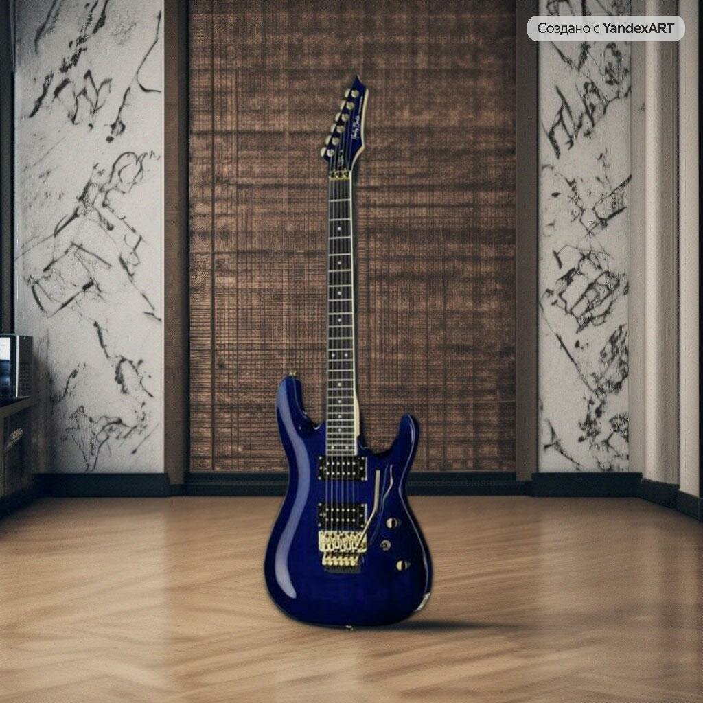 Harley Benton S-620 TB Rock Series с Floyd Rose синяя