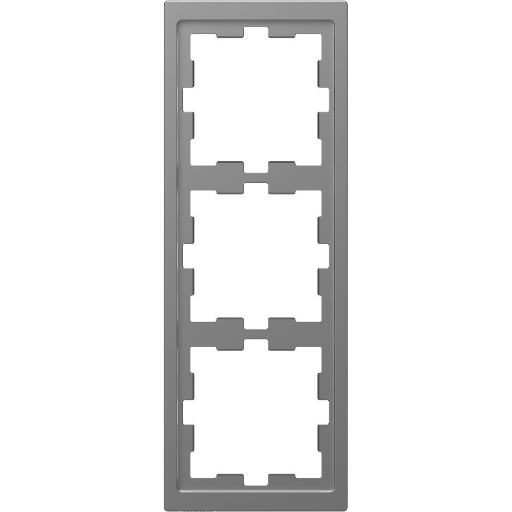 Schneider Electric Merten D-Life Нержавеющая Сталь Рамка 3-ая MTN4030-6536 (7 шт.)