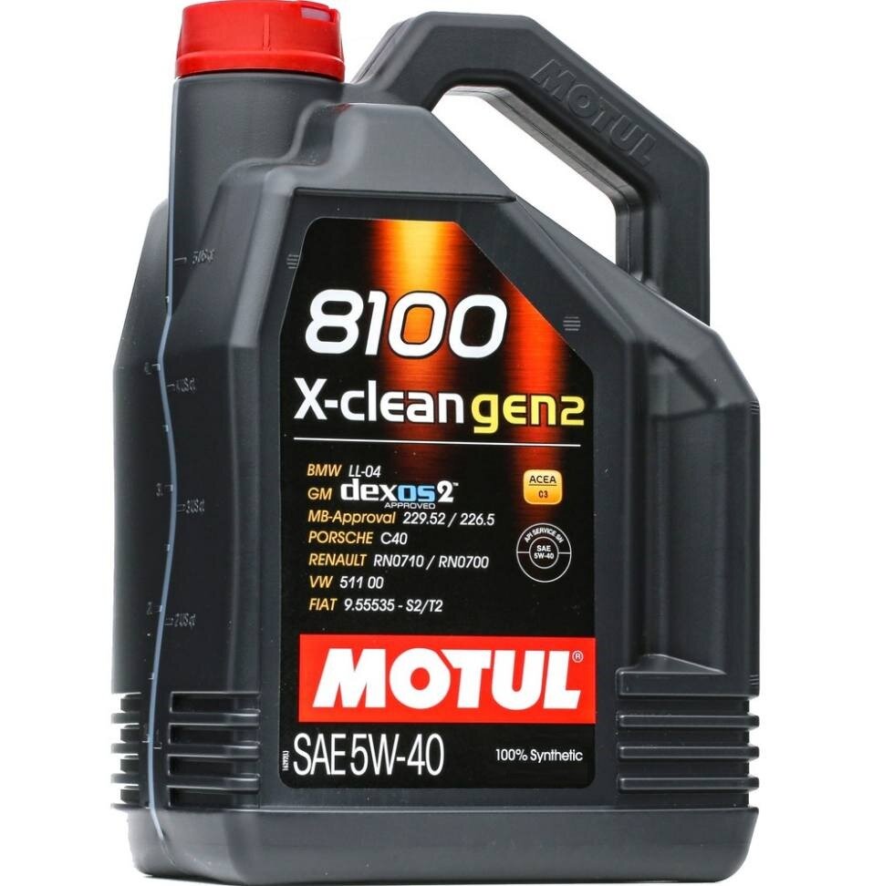 Синтетическое моторное масло Motul 8100 X-clean GEN2 5W-40