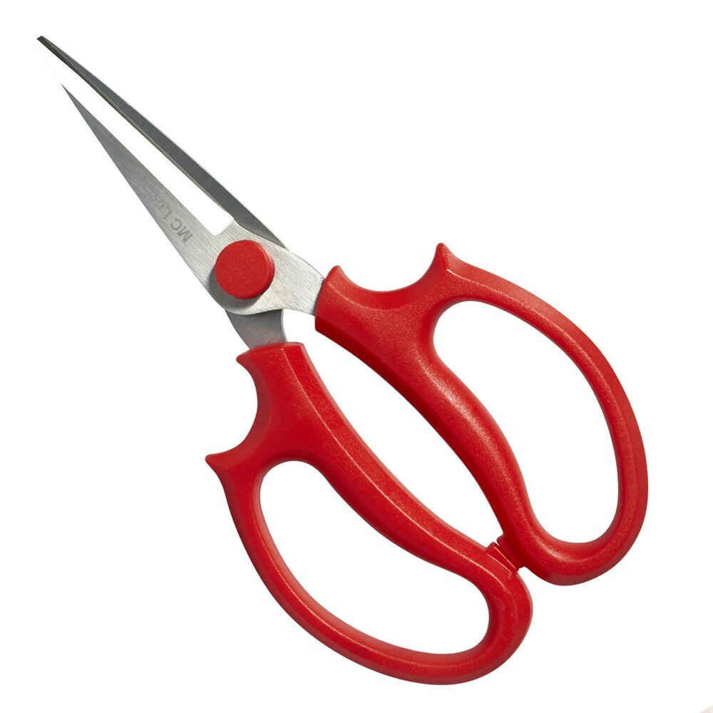 Ножницы для флористов MC-05 19см*10см красные ручки (нержавеющая сталь X30Cr13)