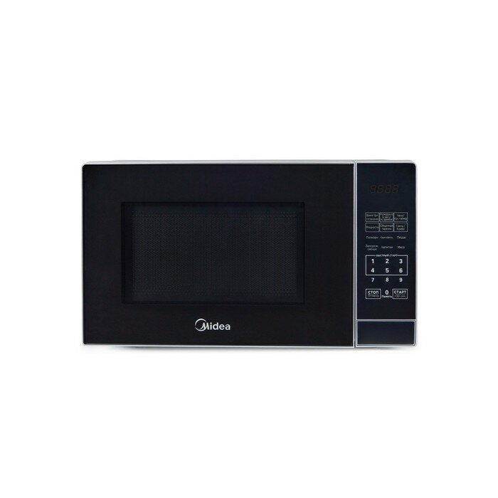 фото Микроволновая печь Midea EG720CR1-S, 700 Вт, 20 л, 7 режимов, гриль, чёрная