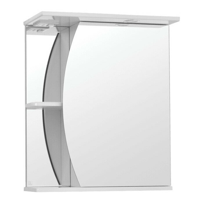 Зеркальный шкаф Style line Камелия 60 с подсветкой белый (4650134470284)